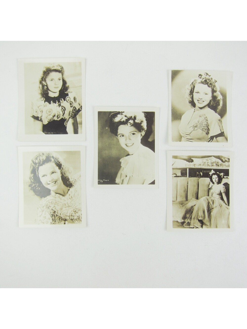 Shirley Temple Photographs Lot of 5 Hollywood Film Star Actress Vintage 1940s